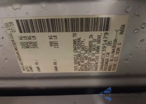 2018 Nissan Maxima 3.5 Platinum z USA, uszkodzony, nr VIN 1N4AA6AP2JC395479